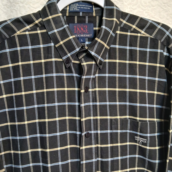Lucchese Black and Yellow Plaid Shirt - Picture 5 of 6